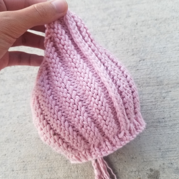 Daylily Pink Baby Pixie Bonnet Hat - Picture 4 of 12